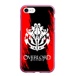 Чехол iPhone 7/8 матовый Overlord, цвет: 3D-малиновый