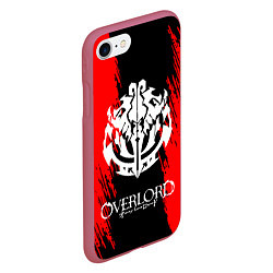 Чехол iPhone 7/8 матовый Overlord, цвет: 3D-малиновый — фото 2