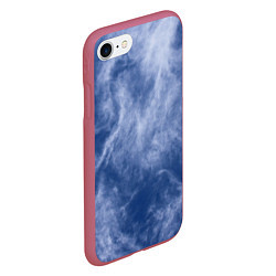 Чехол iPhone 7/8 матовый Облака в небе, цвет: 3D-малиновый — фото 2