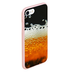 Чехол iPhone 7/8 матовый ТЕМНОЕ ПИВО, цвет: 3D-светло-розовый — фото 2