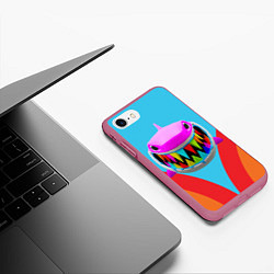 Чехол iPhone 7/8 матовый 6IX9INE, цвет: 3D-малиновый — фото 2