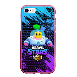 Чехол iPhone 7/8 матовый Brawl Stars SPROUT, цвет: 3D-малиновый