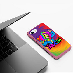 Чехол iPhone 7/8 матовый 6IX9INE, цвет: 3D-малиновый — фото 2