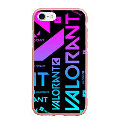 Чехол iPhone 7/8 матовый Valorant, цвет: 3D-светло-розовый