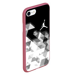 Чехол iPhone 7/8 матовый MICHAEL JORDAN AIR, цвет: 3D-малиновый — фото 2