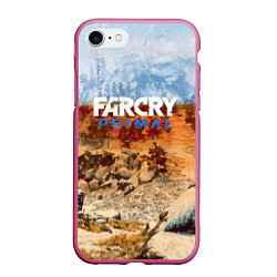 Чехол iPhone 7/8 матовый FARCRY:PRIMAL, цвет: 3D-малиновый