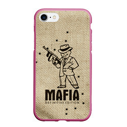 Чехол iPhone 7/8 матовый Mafia 2, цвет: 3D-малиновый