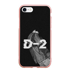 Чехол iPhone 7/8 матовый Agust D D-2 by BTS, цвет: 3D-светло-розовый