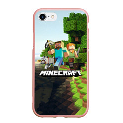 Чехол iPhone 7/8 матовый Minecraft