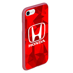 Чехол iPhone 7/8 матовый HONDA, цвет: 3D-малиновый — фото 2