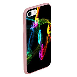 Чехол iPhone 7/8 матовый НЕОНОВЫЙ ДЫМ, цвет: 3D-баблгам — фото 2