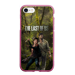 Чехол iPhone 7/8 матовый THE LAST OF US, цвет: 3D-малиновый