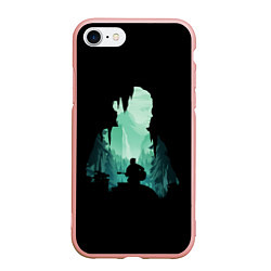 Чехол iPhone 7/8 матовый THE LAST OF US, цвет: 3D-светло-розовый