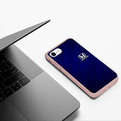 Чехол iPhone 7/8 матовый HONDA, цвет: 3D-светло-розовый — фото 2
