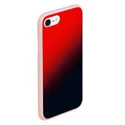 Чехол iPhone 7/8 матовый RED, цвет: 3D-светло-розовый — фото 2