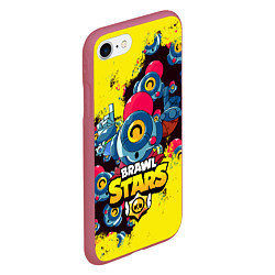 Чехол iPhone 7/8 матовый NANI Brawl Stars, цвет: 3D-малиновый — фото 2
