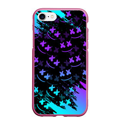 Чехол iPhone 7/8 матовый FORTNITE ФОРНТАЙТ, цвет: 3D-малиновый