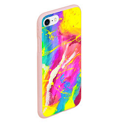 Чехол iPhone 7/8 матовый ТИ-ДАЙ, цвет: 3D-светло-розовый — фото 2