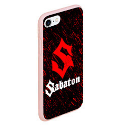 Чехол iPhone 7/8 матовый Sabaton, цвет: 3D-светло-розовый — фото 2