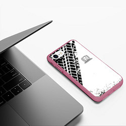 Чехол iPhone 7/8 матовый HONDA, цвет: 3D-малиновый — фото 2