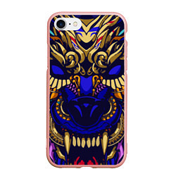 Чехол iPhone 7/8 матовый Король волков, цвет: 3D-светло-розовый