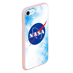 Чехол iPhone 7/8 матовый NASA НАСА, цвет: 3D-светло-розовый — фото 2