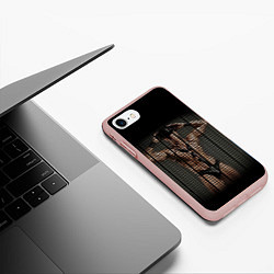 Чехол iPhone 7/8 матовый Dungen Master color, цвет: 3D-светло-розовый — фото 2