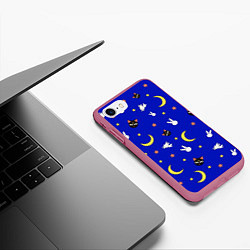 Чехол iPhone 7/8 матовый Sailor Moon, цвет: 3D-малиновый — фото 2