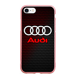 Чехол iPhone 7/8 матовый AUDI АУДИ, цвет: 3D-баблгам