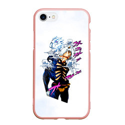 Чехол iPhone 7/8 матовый JoJo Bizarre Adventure, цвет: 3D-светло-розовый