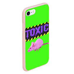 Чехол iPhone 7/8 матовый Toxic, цвет: 3D-светло-розовый — фото 2