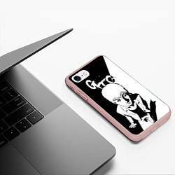 Чехол iPhone 7/8 матовый Great Teacher Onizuka, цвет: 3D-светло-розовый — фото 2