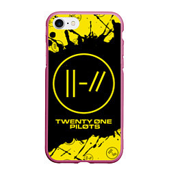 Чехол iPhone 7/8 матовый TWENTY ONE PILOTS 21 PILOTS, цвет: 3D-малиновый