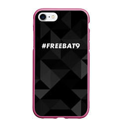 Чехол iPhone 7/8 матовый FREEBAT9, цвет: 3D-малиновый