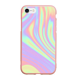 Чехол iPhone 7/8 матовый Vaporwave, цвет: 3D-светло-розовый