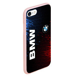 Чехол iPhone 7/8 матовый BMW ТЕКСТУРА, цвет: 3D-светло-розовый — фото 2