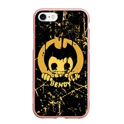 Чехол iPhone 7/8 матовый Bendy And The Ink Machine, цвет: 3D-светло-розовый