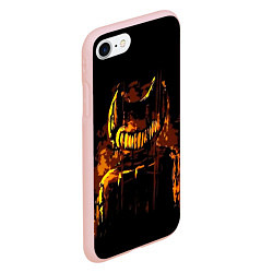 Чехол iPhone 7/8 матовый Bendy And The Ink Machine, цвет: 3D-светло-розовый — фото 2