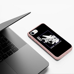 Чехол iPhone 7/8 матовый Юнит-01, цвет: 3D-светло-розовый — фото 2