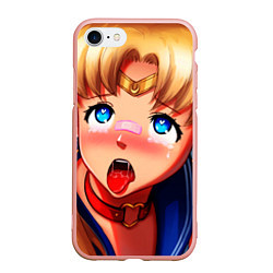 Чехол iPhone 7/8 матовый SAILOR MOON AHEGAO, цвет: 3D-светло-розовый