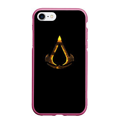 Чехол iPhone 7/8 матовый ASSASSINS CREED VALHALLA, цвет: 3D-малиновый