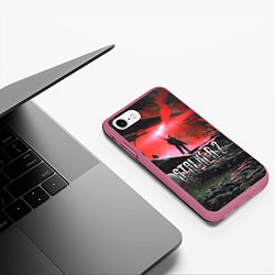 Чехол iPhone 7/8 матовый Stalker 2, цвет: 3D-малиновый — фото 2