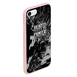 Чехол iPhone 7/8 матовый Haunted Family лейбл Kizaru, цвет: 3D-светло-розовый — фото 2