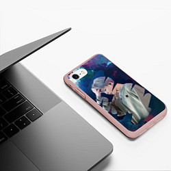 Чехол iPhone 7/8 матовый BTS Jimin, цвет: 3D-светло-розовый — фото 2