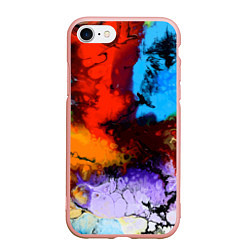 Чехол iPhone 7/8 матовый Импрессия, цвет: 3D-светло-розовый