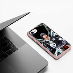 Чехол iPhone 7/8 матовый Slava Marlow, цвет: 3D-светло-розовый — фото 2