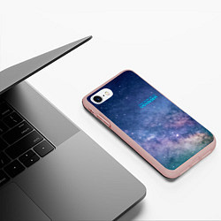 Чехол iPhone 7/8 матовый Услышь мой вой уже, это Voyager, цвет: 3D-светло-розовый — фото 2