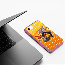 Чехол iPhone 7/8 матовый ЗЕНИЦУ И ИНОСКЕ, цвет: 3D-малиновый — фото 2