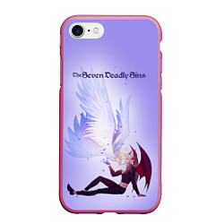 Чехол iPhone 7/8 матовый The Seven Deadly Sins, цвет: 3D-малиновый