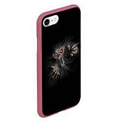 Чехол iPhone 7/8 матовый Demon Inside, цвет: 3D-малиновый — фото 2